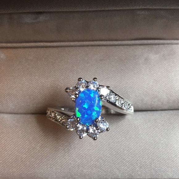 925 sterling silver engagement wedding ring - Picture 6 of 7